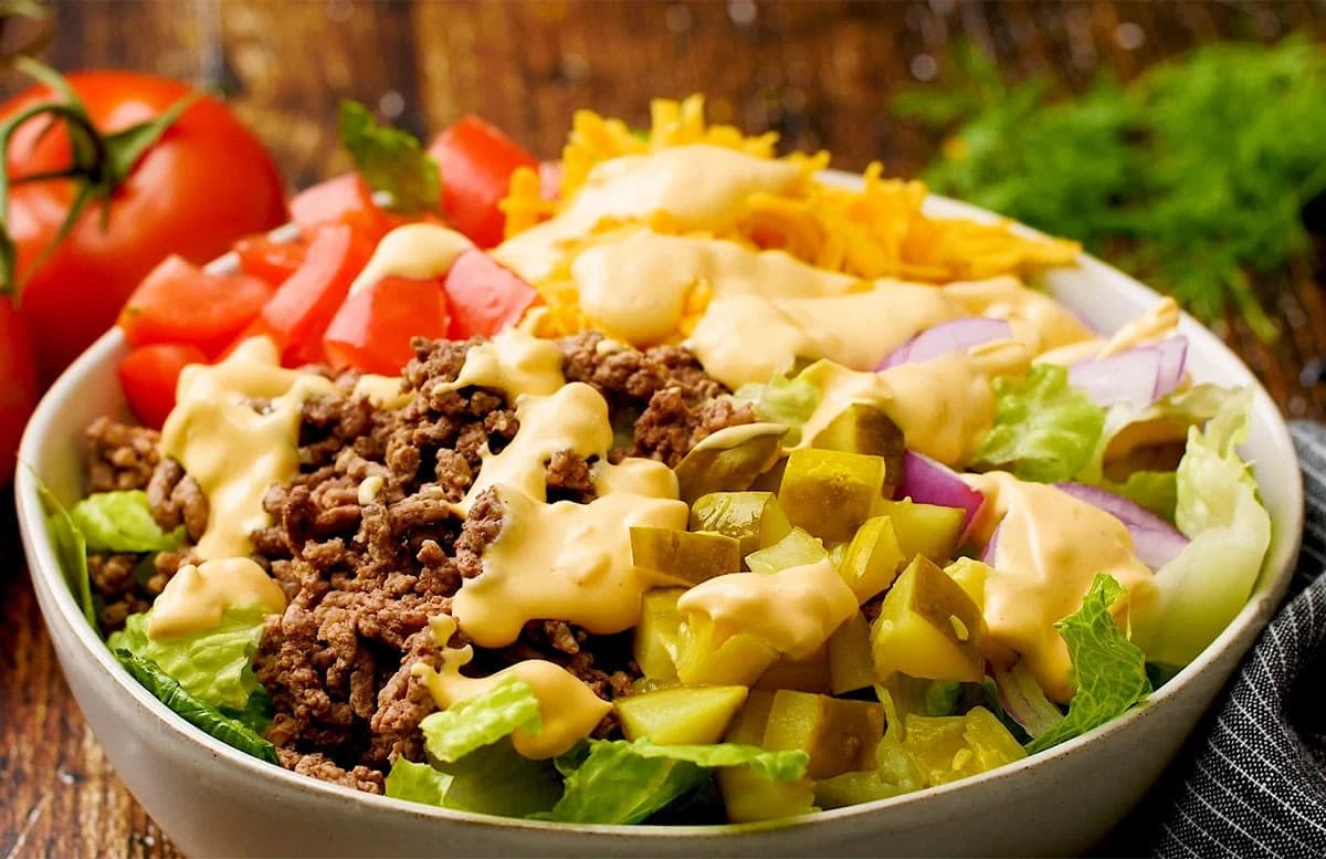 Mac Salad Beef Bowl